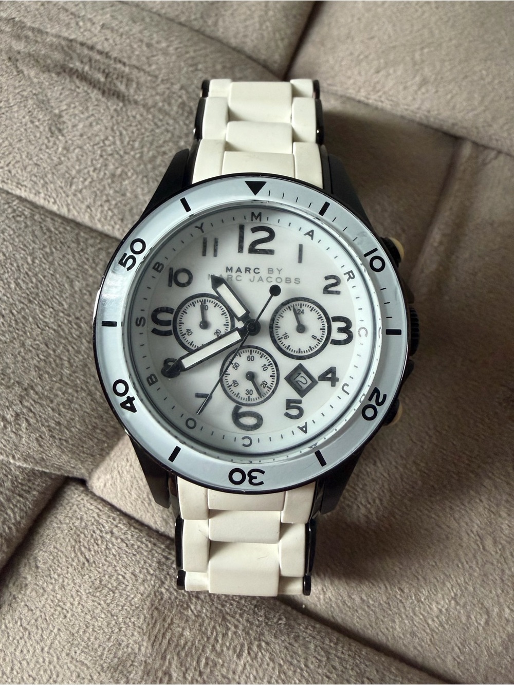 Marc by Marc Jacobs women’s White Chronograph Watch Excellent condition